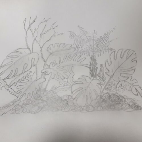 Foliage Arrangement Sketch
